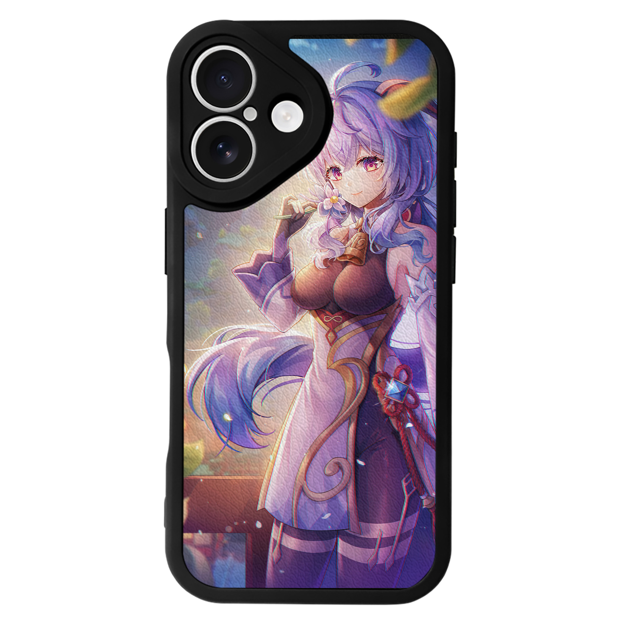 げんし神 genshin 【iPhone 16シリーズ対応】シリコンスマホケース（レザー調） 材質：シリコン